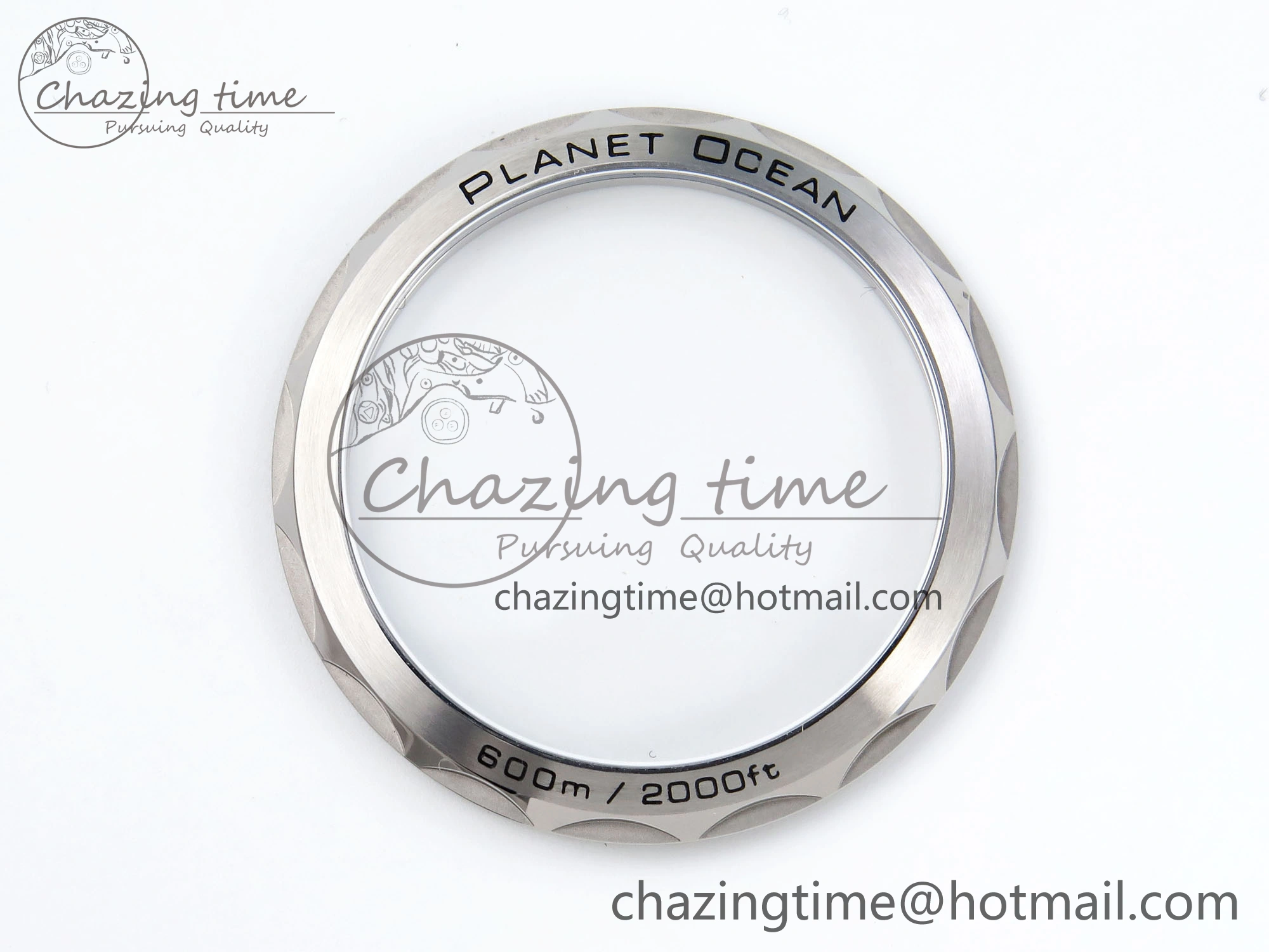 Planet Ocean 600M ‘Tai Chi’ GMT 43.5mm VSF 1:1 Best Edition Black White Ceramic Bezel and Dial on SS Bracelet A8906 Super Clone