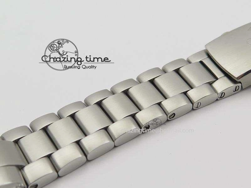 Planet Ocean GMT 42mm V6F 1:1 Best Edition Blue Bezel Orange Numbers On SS Bracelet A8605