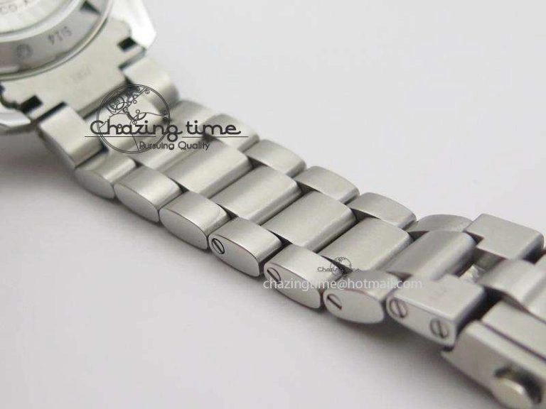 Planet Ocean GMT 42mm V6F 1:1 Best Edition Blue Bezel Orange Numbers On SS Bracelet A8605