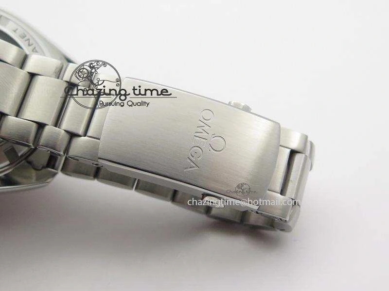 Planet Ocean GMT 42mm V6F 1:1 Best Edition Blue Bezel Orange Numbers On SS Bracelet A8605