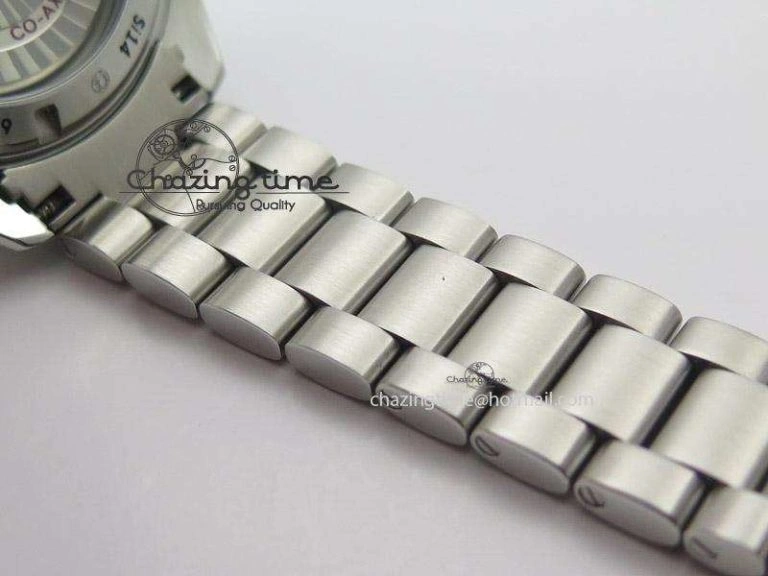 Planet Ocean GMT 42mm V6F Best Edition Black Dial Orange Markers On SS Bracelet A8605