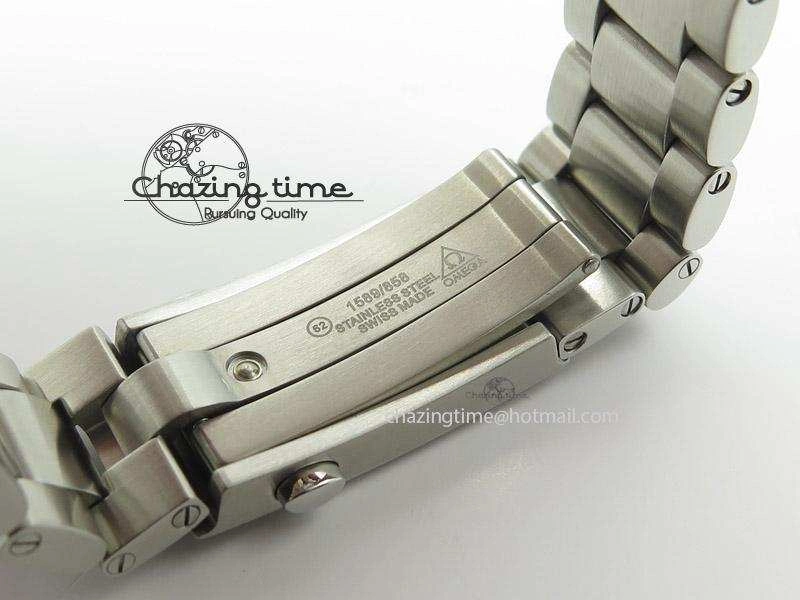 Planet Ocean GMT 42mm V6F Best Edition Black Dial Orange Markers On SS Bracelet A8605