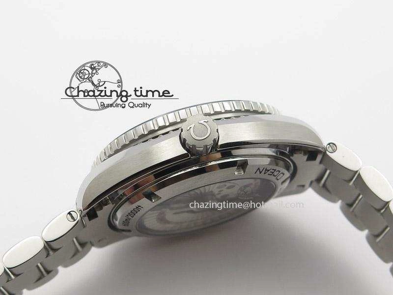 Planet Ocean GMT 42mm V6F Best Edition Black Dial Orange Markers On SS Bracelet A8605
