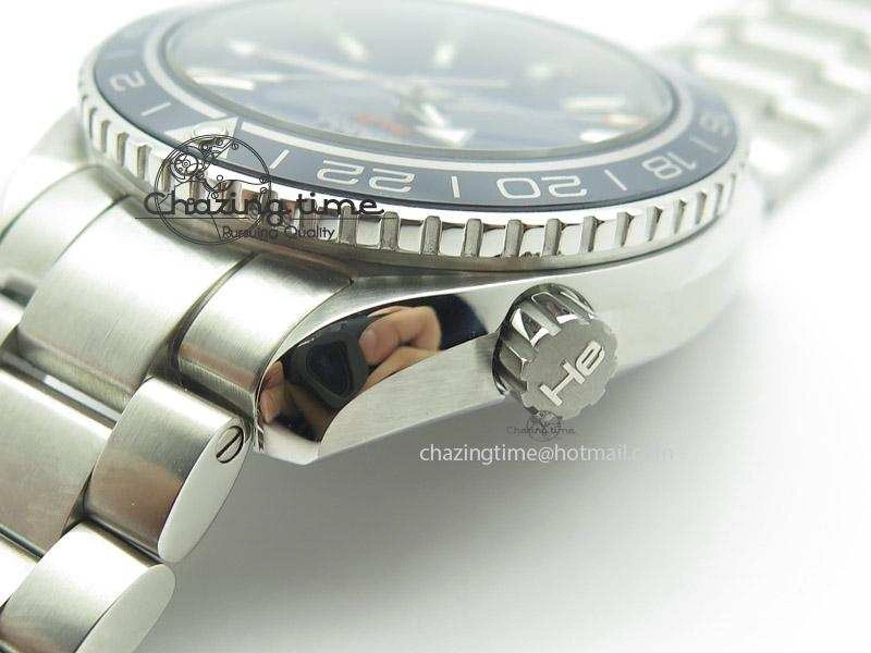 Planet Ocean GMT 42mm V6F Best Edition Blue Bezel Blue Dial On SS Bracelet A8605