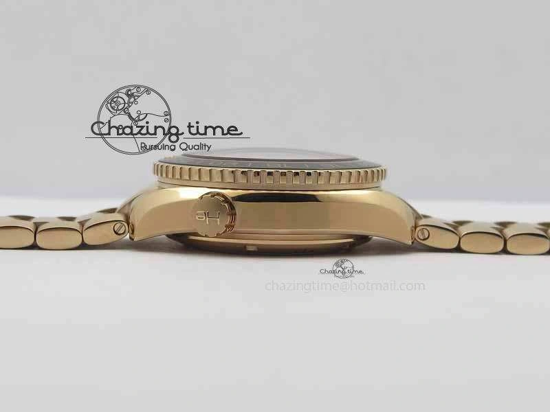 Planet Ocean GMT 43.5mm RG V6F 1:1 Best Edition Black Dial On RG Bracelet A8605