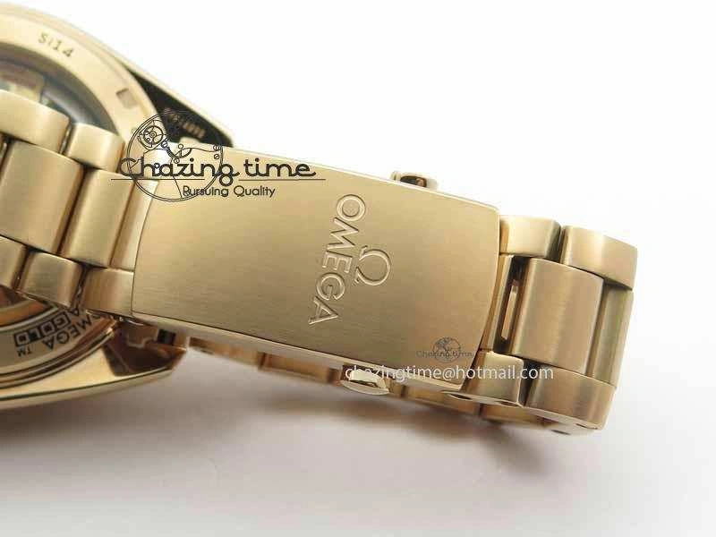 Planet Ocean GMT 43.5mm RG V6F 1:1 Best Edition Black Dial On RG Bracelet A8605
