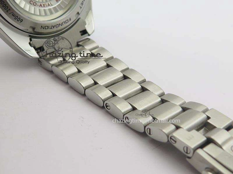 Planet Ocean GMT 43.5mm V6F Goodplanet Orange Marker Blue Dial On SS Bracelet A8605