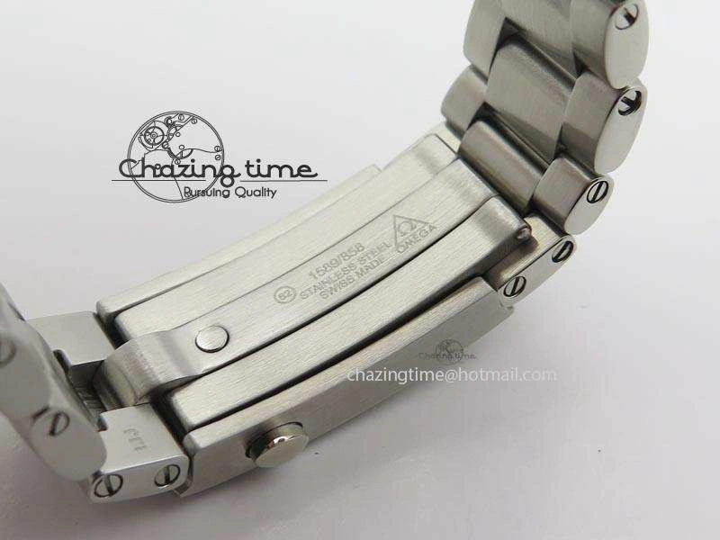 Planet Ocean GMT 43.5mm V6F Goodplanet Orange Marker Blue Dial On SS Bracelet A8605