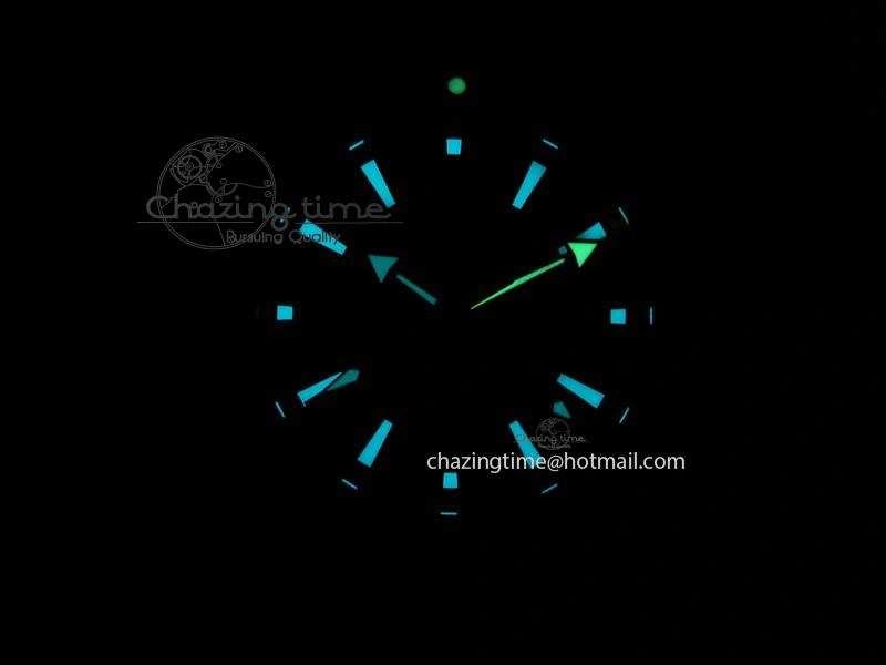 Planet Ocean GMT 45mm DLC Blue JHF Best Edition Black Dial On Rubber Strap A8906