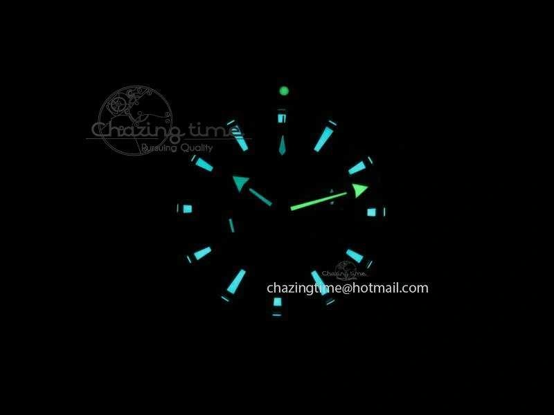 Planet Ocean Master Chrono 45mm SS OM 1:1 Best Edition Black Dial On Black Rubber Strap A9300