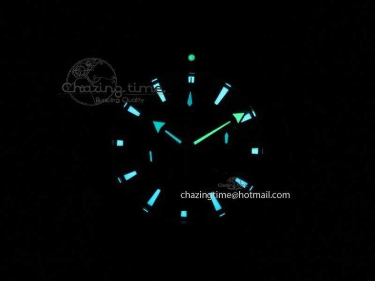 Planet Ocean Master Chrono 45mm SS OM 1:1 Best Edition Black Dial Orange 12 On Rubber Strap A9300