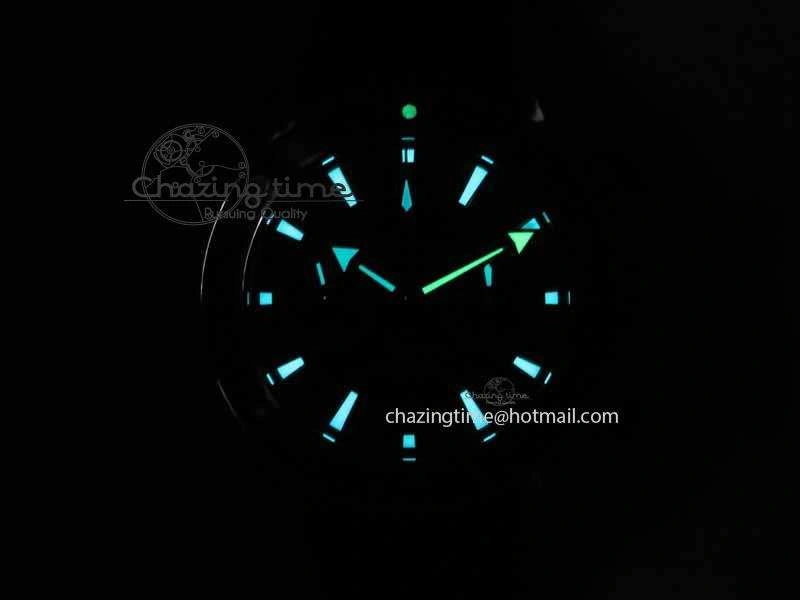 Planet Ocean Master Chrono 45mm SS OM 1:1 Best Edition Blue Dial On Blue Rubber Strap A9300