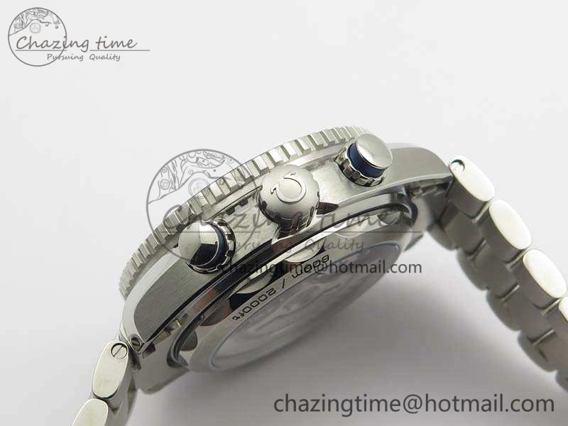 Planet Ocean Master Chrono SS OM 1:1 Best Edition Blue Dial On SS Bracelet A9900 V2
