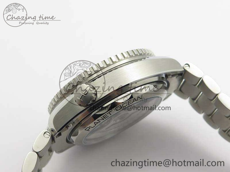 Planet Ocean Master Chrono SS OM 1:1 Best Edition Blue Dial On SS Bracelet A9900 V2