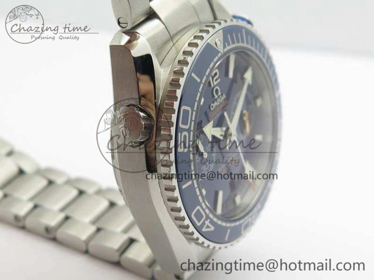 Planet Ocean Master Chrono SS OM 1:1 Best Edition Blue Dial On SS Bracelet A9900 V2