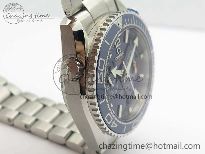 Planet Ocean Master Chrono SS OM 1:1 Best Edition Blue Dial On SS Bracelet A9900 V2
