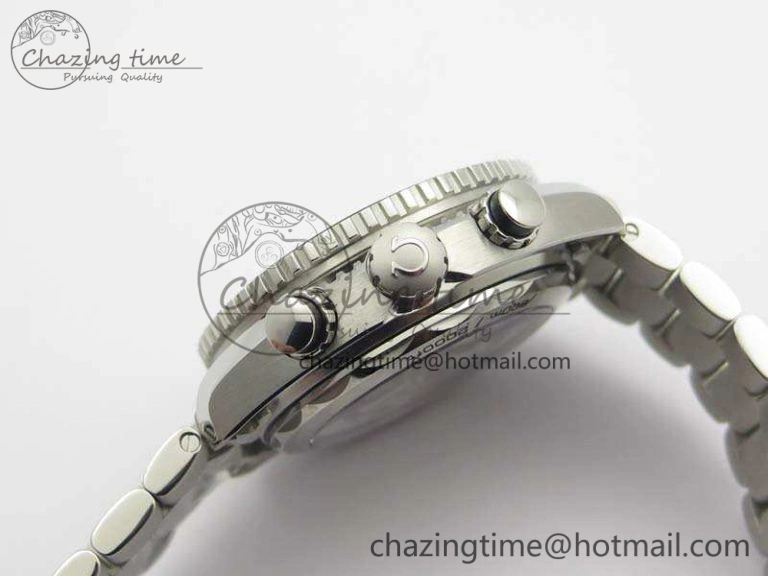 Planet Ocean Master Chrono SS OM 1:1 Best Edition Gray Dial On SS Bracelet A9900 V2