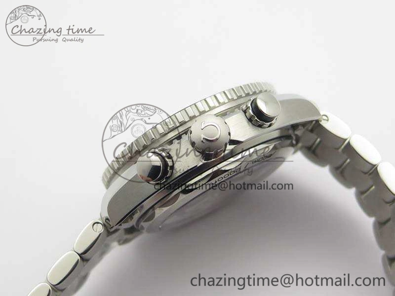 Planet Ocean Master Chrono SS OM 1:1 Best Edition Gray Dial On SS Bracelet A9900 V2