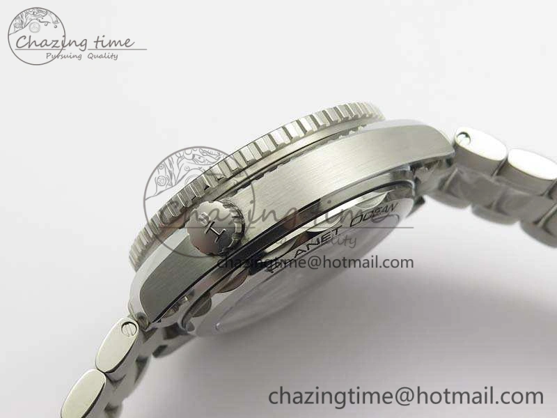 Planet Ocean Master Chrono SS OM 1:1 Best Edition Gray Dial On SS Bracelet A9900 V2
