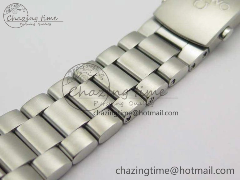 Planet Ocean Master Chrono SS OM 1:1 Best Edition Gray Dial On SS Bracelet A9900 V2