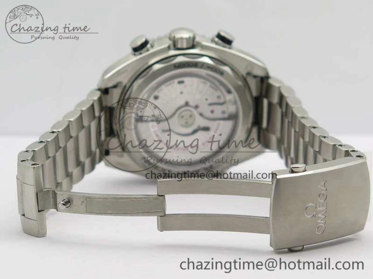 Planet Ocean Master Chrono SS OM 1:1 Best Edition Gray Dial On SS Bracelet A9900 V2