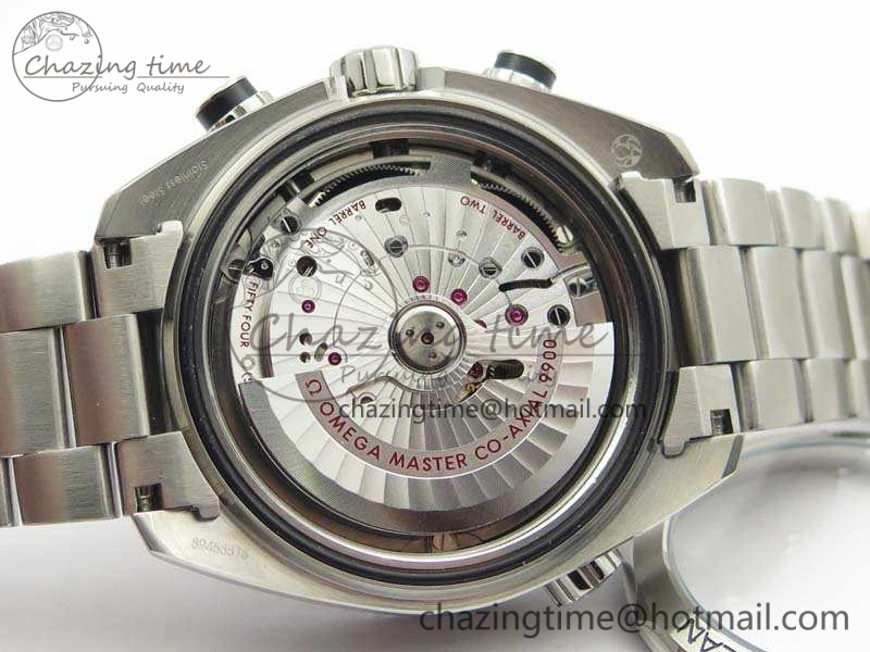 Planet Ocean Master Chrono SS OM 1:1 Best Edition Gray Dial On SS Bracelet A9900 V2