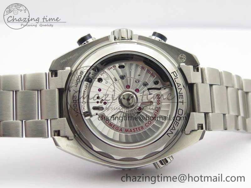 Planet Ocean Master Chrono SS OM 1:1 Best Edition Gray Dial On SS Bracelet A9900 V2