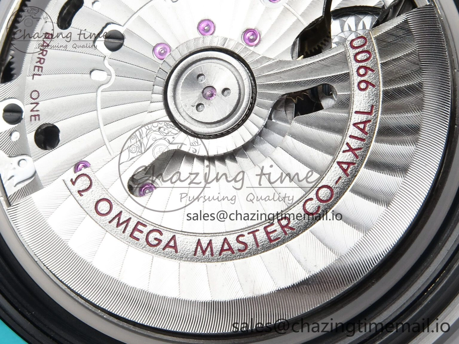 Planet Ocean Master Chronometer 600M 45.5mm SCF 1:1 Best Edition Black Dial on Tiffany Blue Rubber Strap A9900 Super Clone