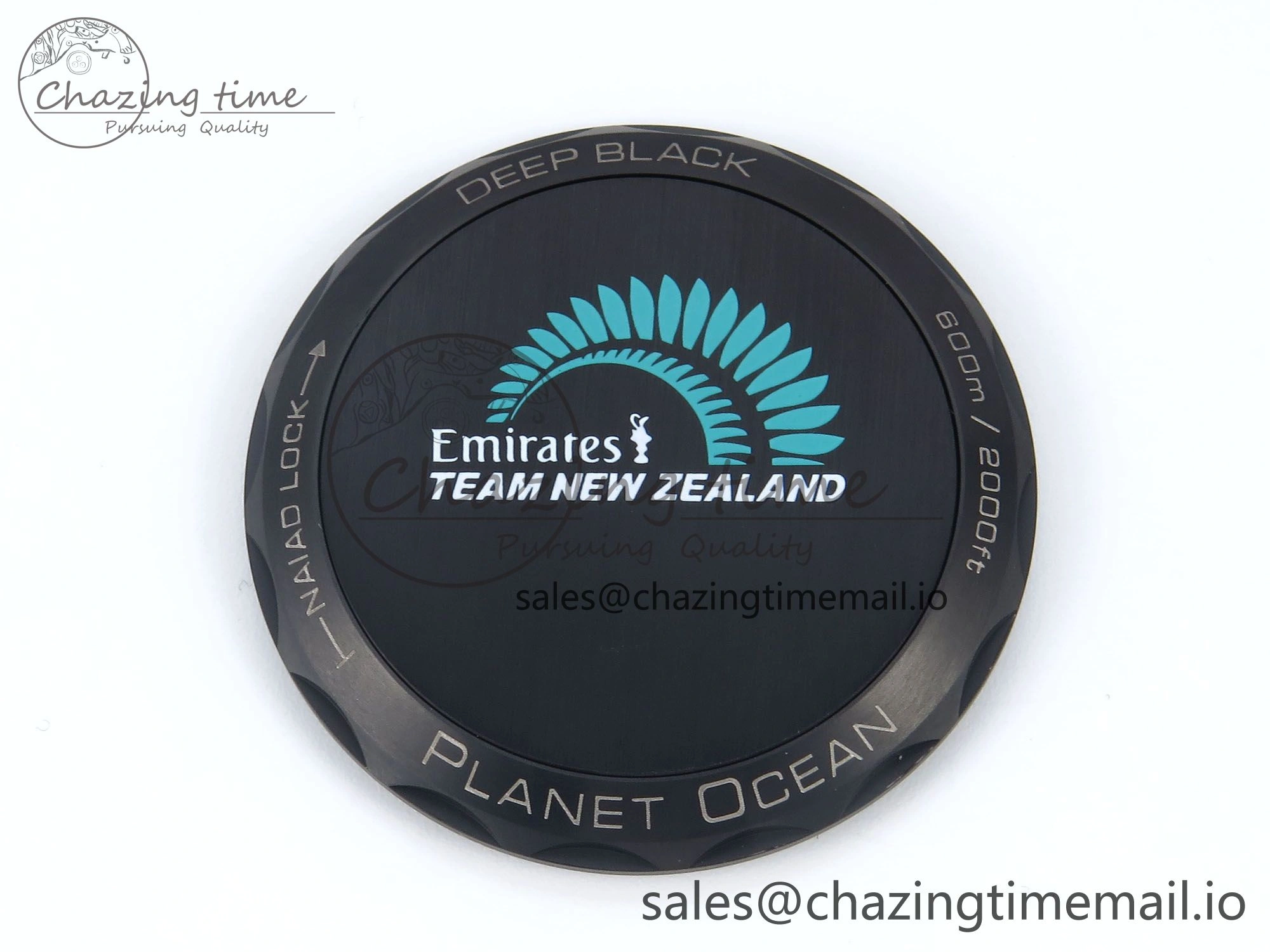 Planet Ocean Master Chronometer 600M 45.5mm SCF 1:1 Best Edition Black Tiffany Blue Dial on Black Rubber Strap A9900 Super Clone