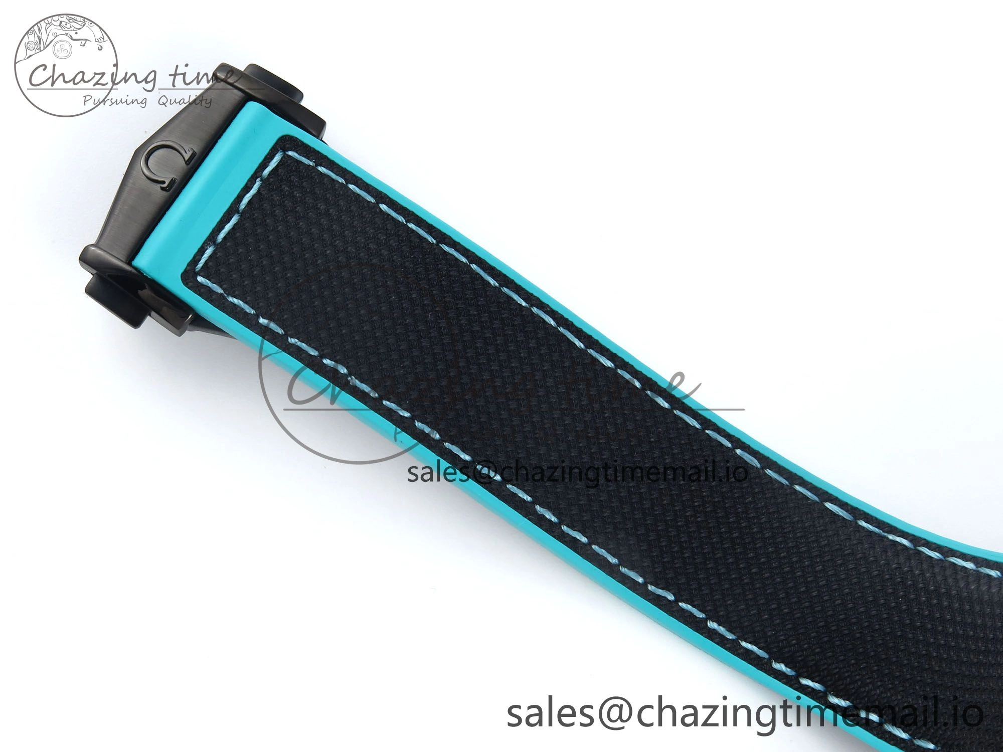 Planet Ocean Master Chronometer 600M 45.5mm SCF 1:1 Best Edition Black Tiffany Blue Dial on Black Rubber Strap A9900 Super Clone