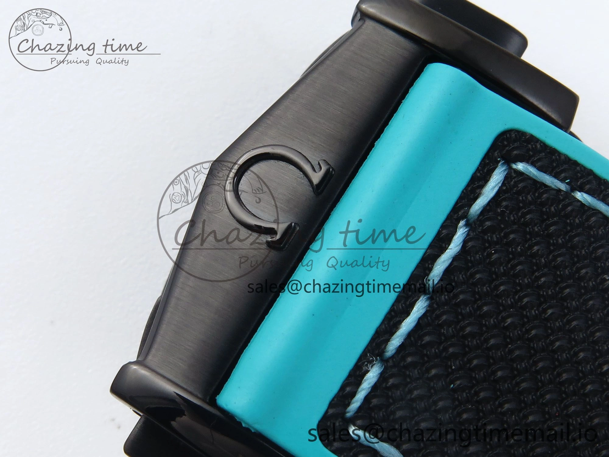 Planet Ocean Master Chronometer 600M 45.5mm SCF 1:1 Best Edition Black Tiffany Blue Dial on Black Rubber Strap A9900 Super Clone