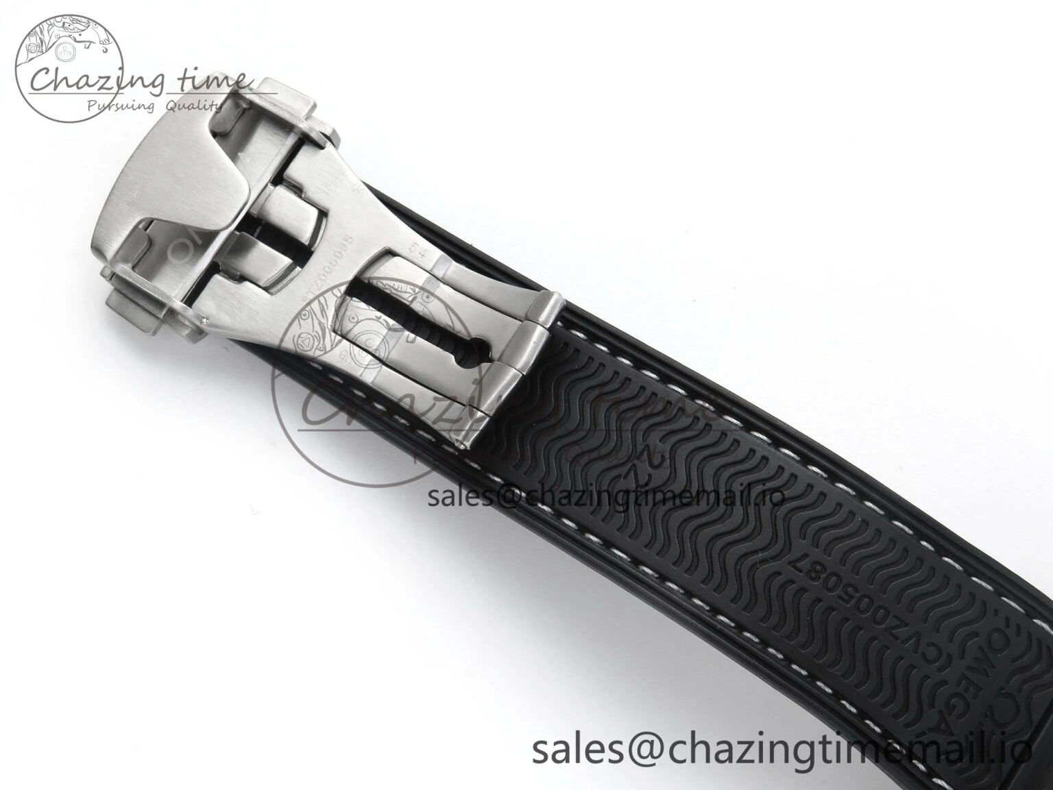 Planet Ocean Master Chronometer 600M 45.5mm SS SCF 1:1 Best Edition Black Bezel Black Dial on Black Rubber Strap A9900 Super Clone