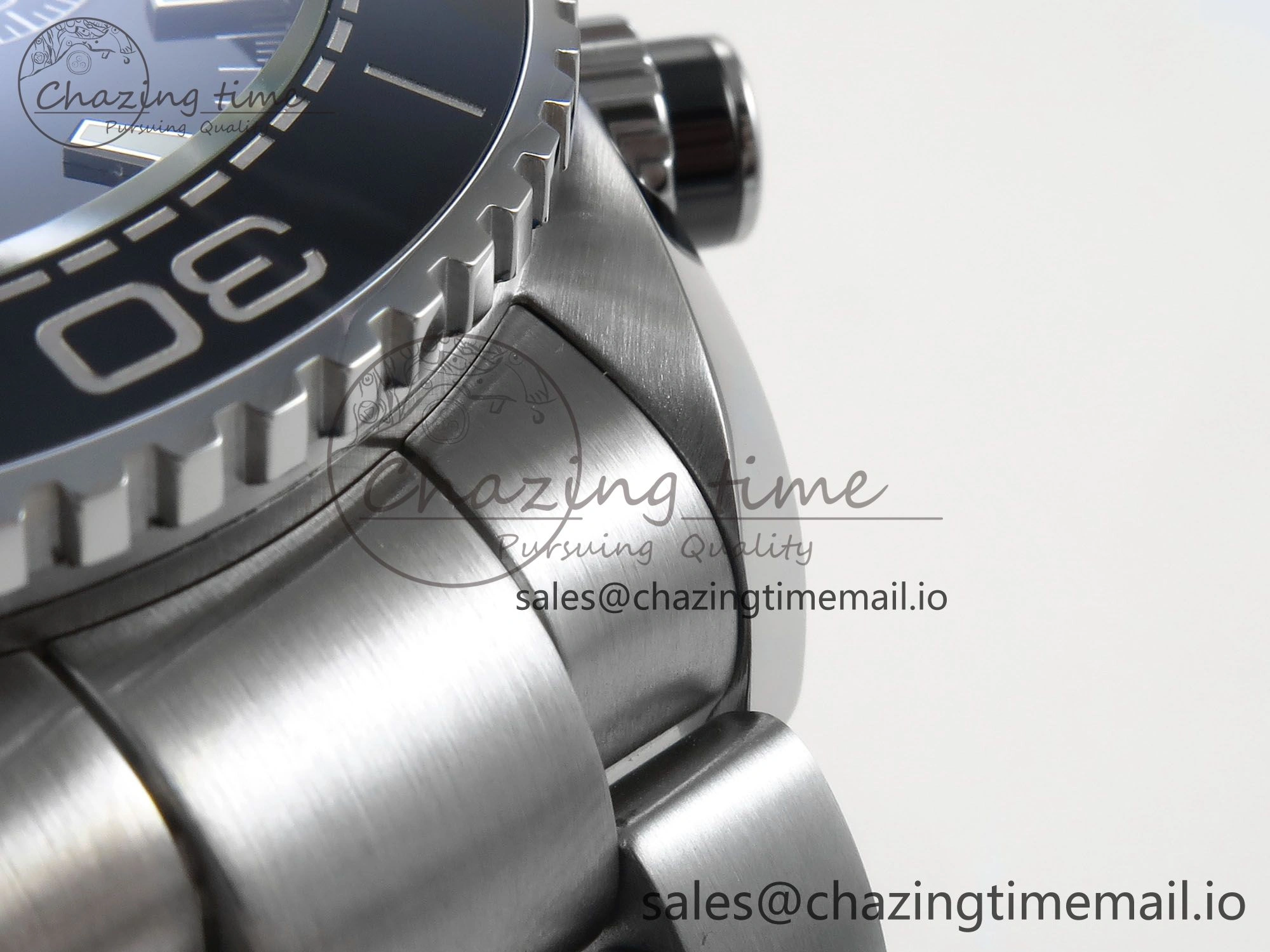 Planet Ocean Master Chronometer 600M 45.5mm SS SCF 1:1 Best Edition Black Bezel Black Dial on SS Bracelet A9900 Super Clone