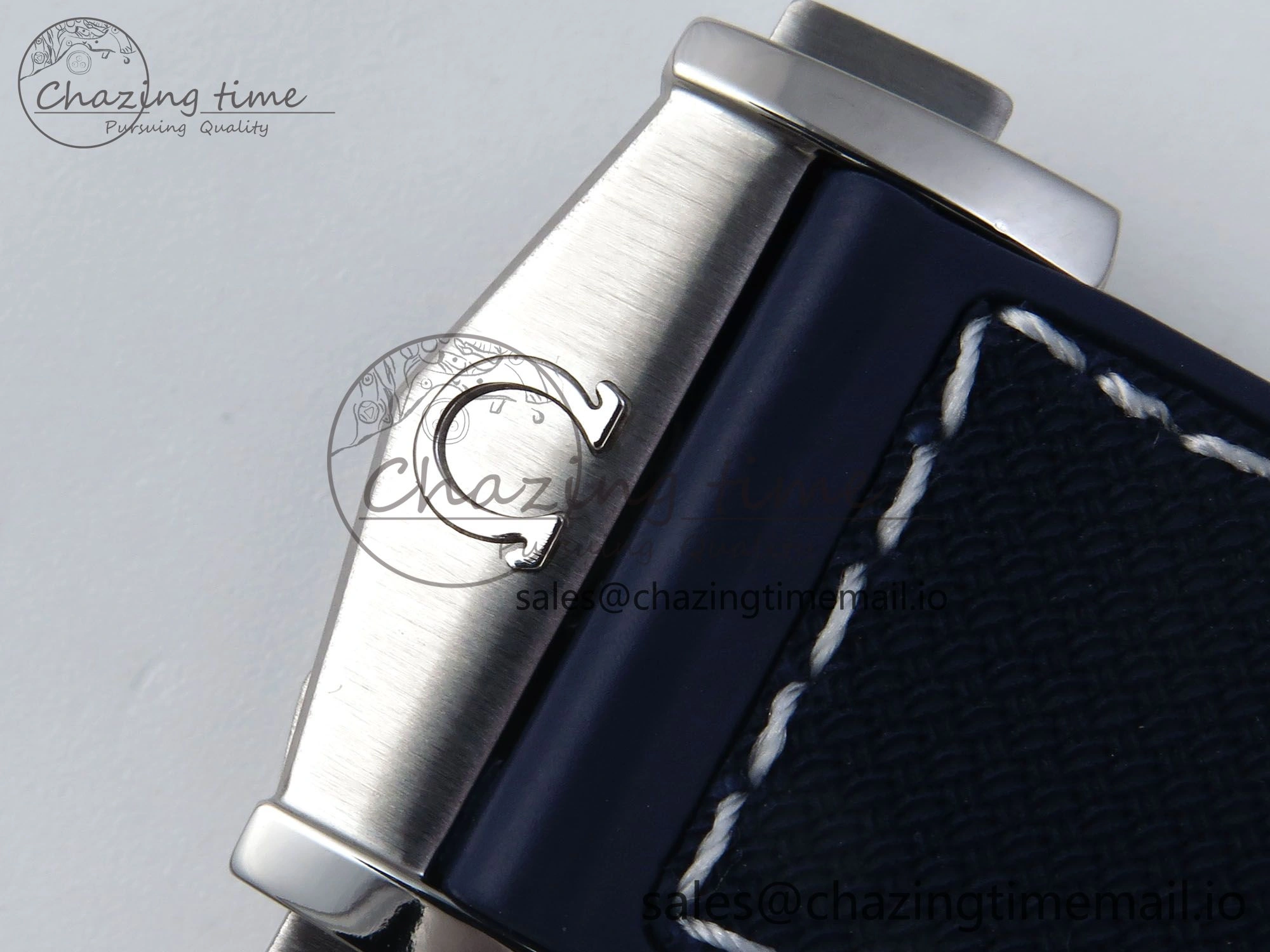 Planet Ocean Master Chronometer 600M 45.5mm SS SCF 1:1 Best Edition Blue Bezel Blue Dial on Blue Rubber Strap A9900 Super Clone