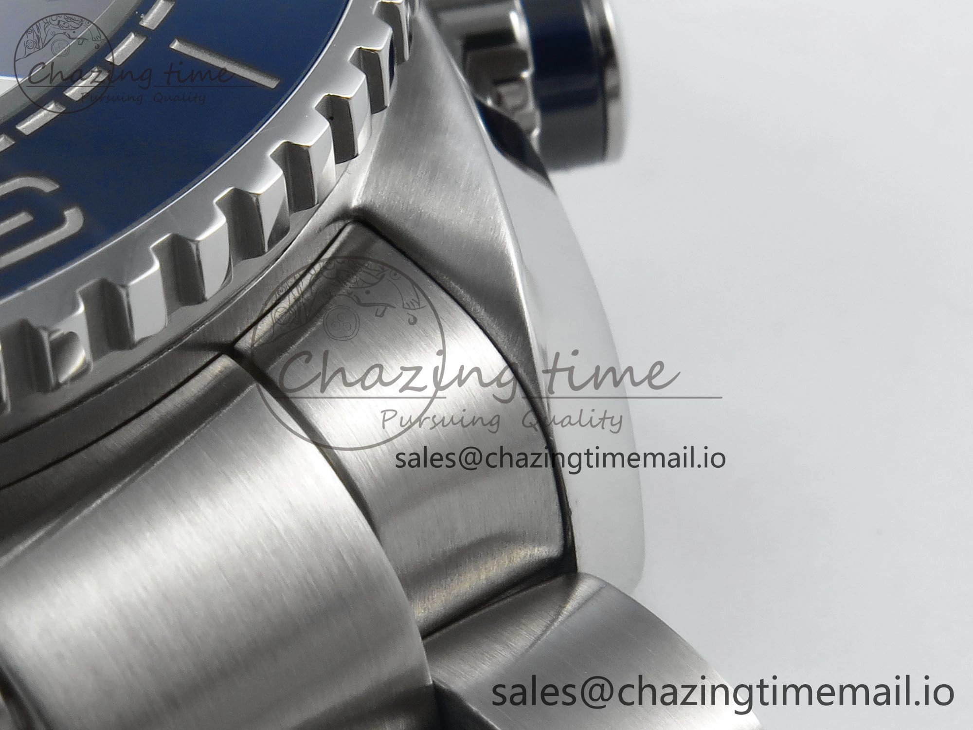 Planet Ocean Master Chronometer 600M 45.5mm SS SCF 1:1 Best Edition Blue Bezel Blue Dial on SS Bracelet A9900 Super Clone