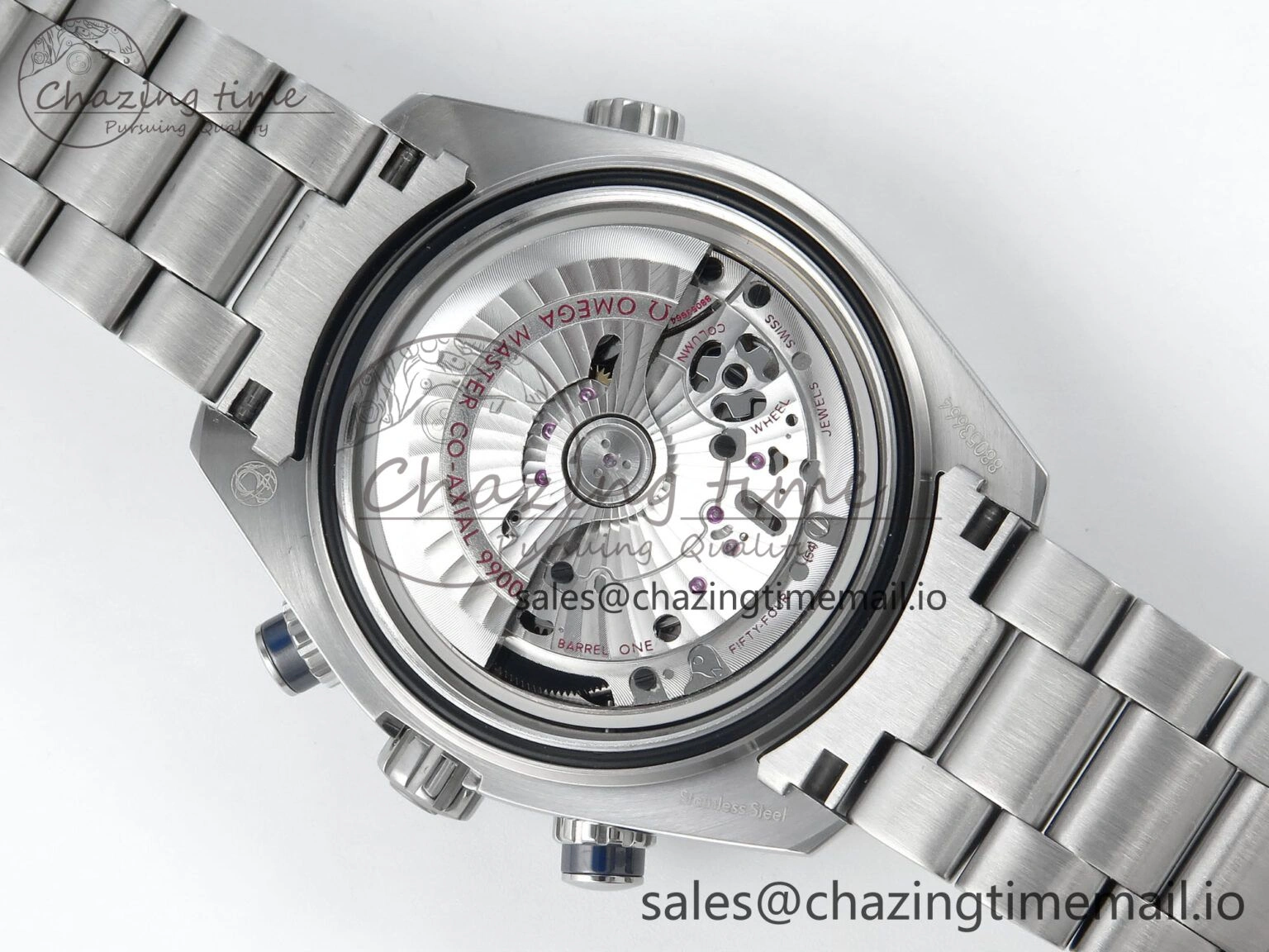 Planet Ocean Master Chronometer 600M 45.5mm SS SCF 1:1 Best Edition Blue Bezel Blue Dial on SS Bracelet A9900 Super Clone