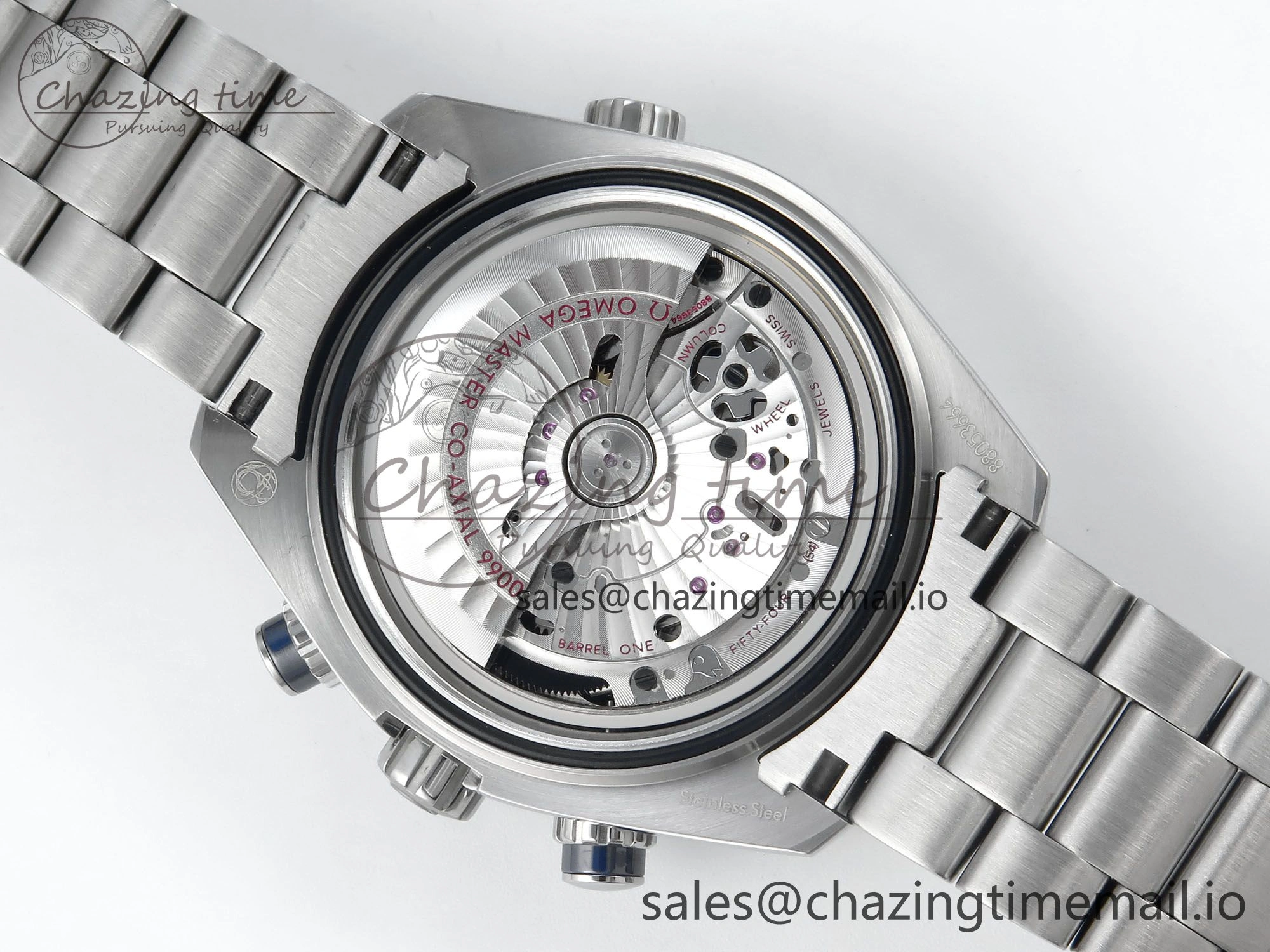 Planet Ocean Master Chronometer 600M 45.5mm SS SCF 1:1 Best Edition Blue Bezel Blue Dial on SS Bracelet A9900 Super Clone