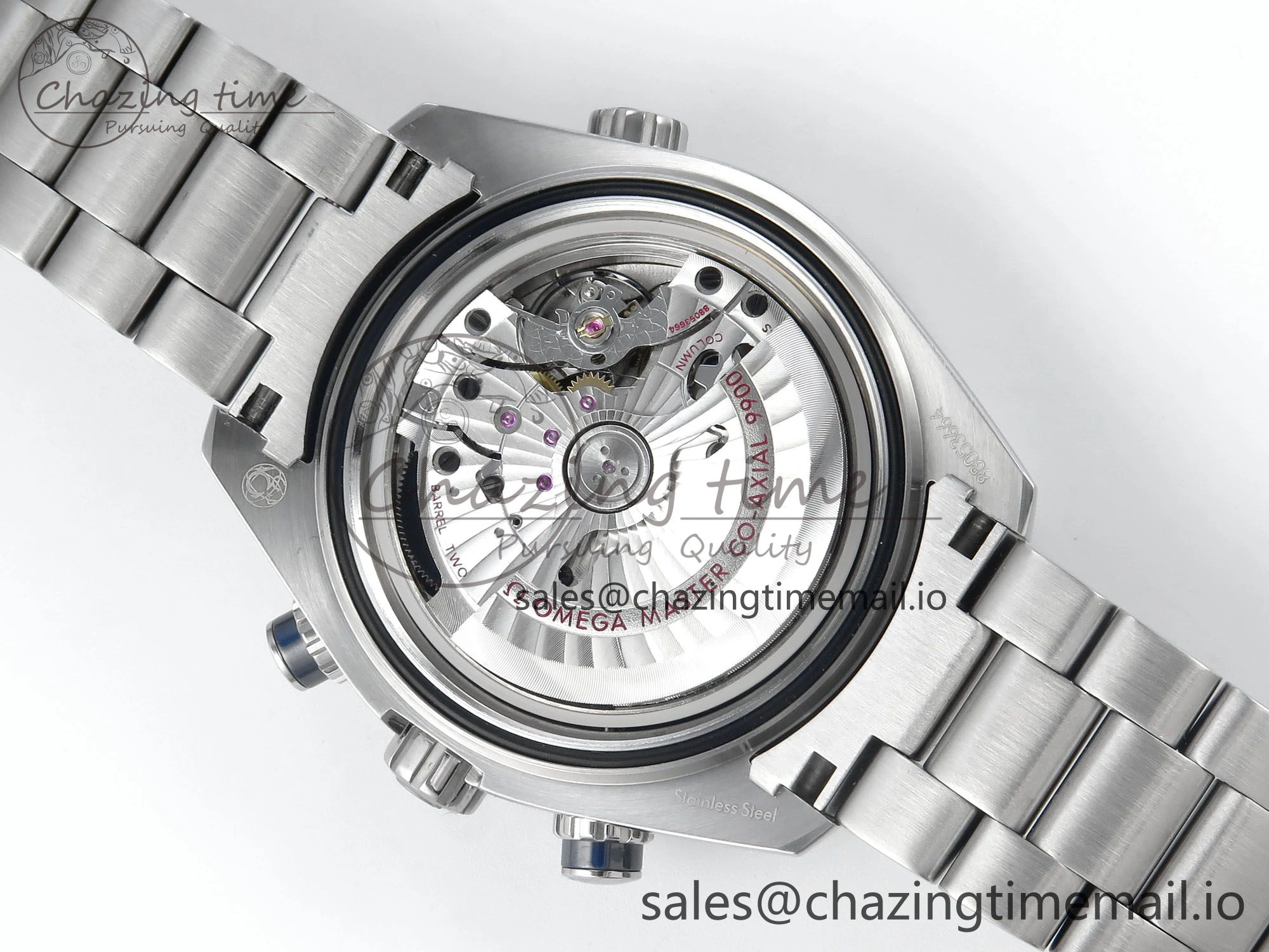 Planet Ocean Master Chronometer 600M 45.5mm SS SCF 1:1 Best Edition Blue Bezel Blue Dial on SS Bracelet A9900 Super Clone