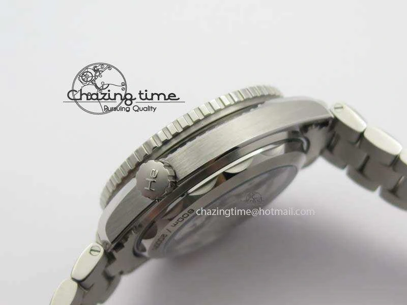 Planet Ocean Master Chronometer Chrono SS OM 1:1 Best Edition Gray Dial On SS Bracelet A9900