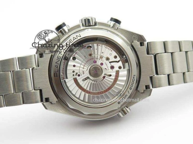 Planet Ocean Master Chronometer Chrono SS OM 1:1 Best Edition Gray Dial On SS Bracelet A9900