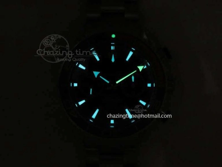 Planet Ocean Master Chronometer Chrono SS OM 1:1 Best Edition Gray Dial On SS Bracelet A9900