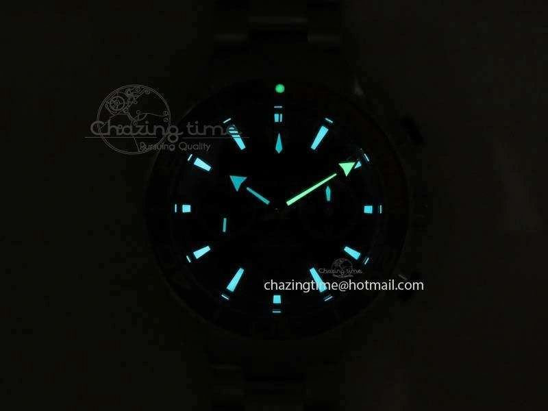 Planet Ocean Master Chronometer Chrono SS OM 1:1 Best Edition Gray Dial On SS Bracelet A9900