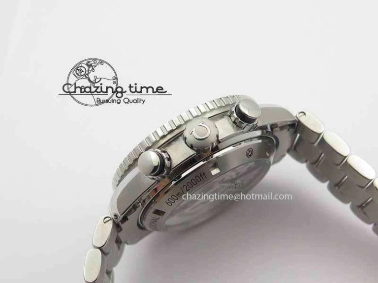 Planet Ocean Master Chronometer Chrono SS OM 1:1 Best Edition Orange 12 On SS Bracelet A9300