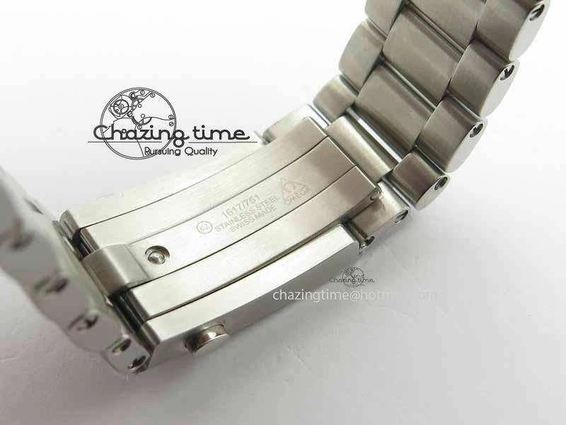 Planet Ocean Master Chronometer Chrono SS OM 1:1 Best Edition Orange 12 On SS Bracelet A9300