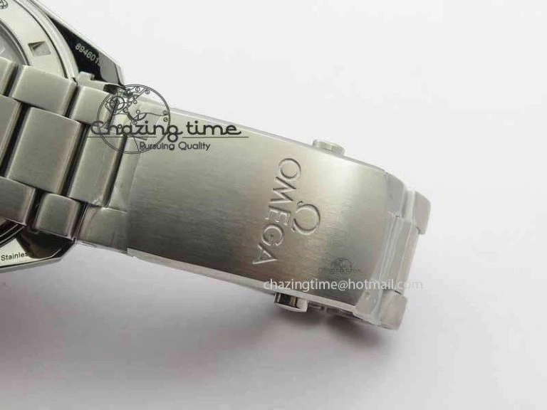 Planet Ocean Master Chronometer Chrono SS OM 1:1 Best Edition Orange On SS Bracelet A9300
