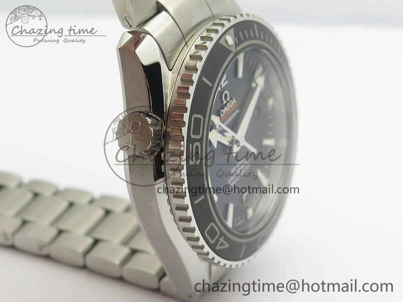 Planet Ocean Pro Ceramic Bezel 45mm OMF 1:1 Best Edition On SS Bracelet A8500 (Black Balance Wheel)