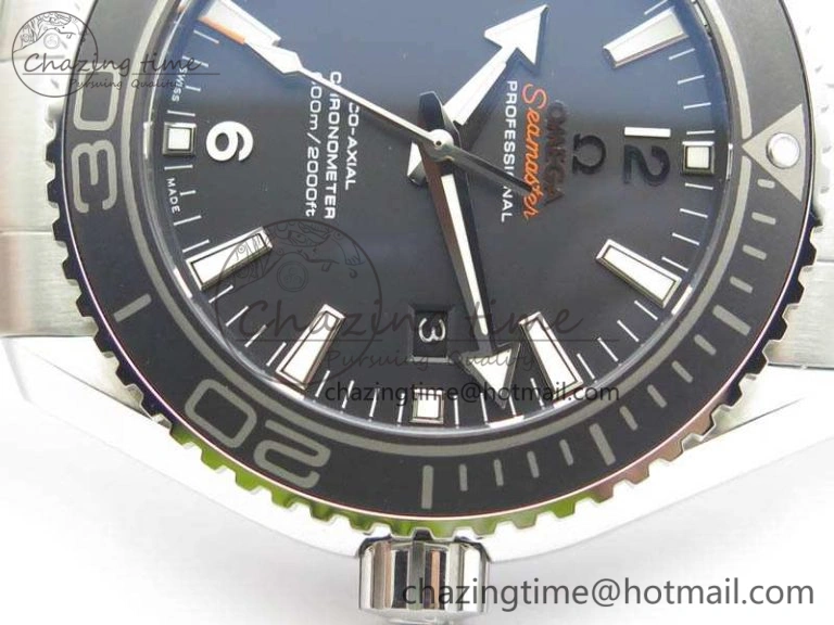 Planet Ocean Pro Ceramic Bezel 45mm OMF 1:1 Best Edition On SS Bracelet A8500 (Black Balance Wheel)