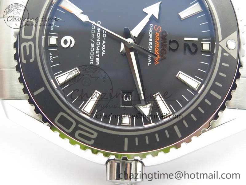 Planet Ocean Pro Ceramic Bezel 45mm OMF 1:1 Best Edition On SS Bracelet A8500 (Black Balance Wheel)