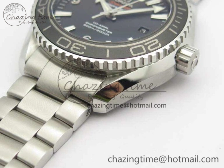 Planet Ocean Pro Ceramic Bezel 45mm OMF 1:1 Best Edition On SS Bracelet A8500 (Black Balance Wheel)