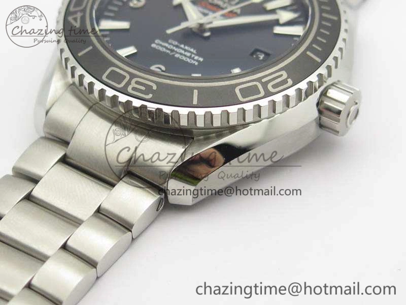 Planet Ocean Pro Ceramic Bezel 45mm OMF 1:1 Best Edition On SS Bracelet A8500 (Black Balance Wheel)
